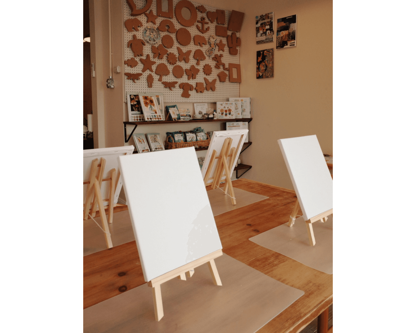 Canvas mixed media studio space