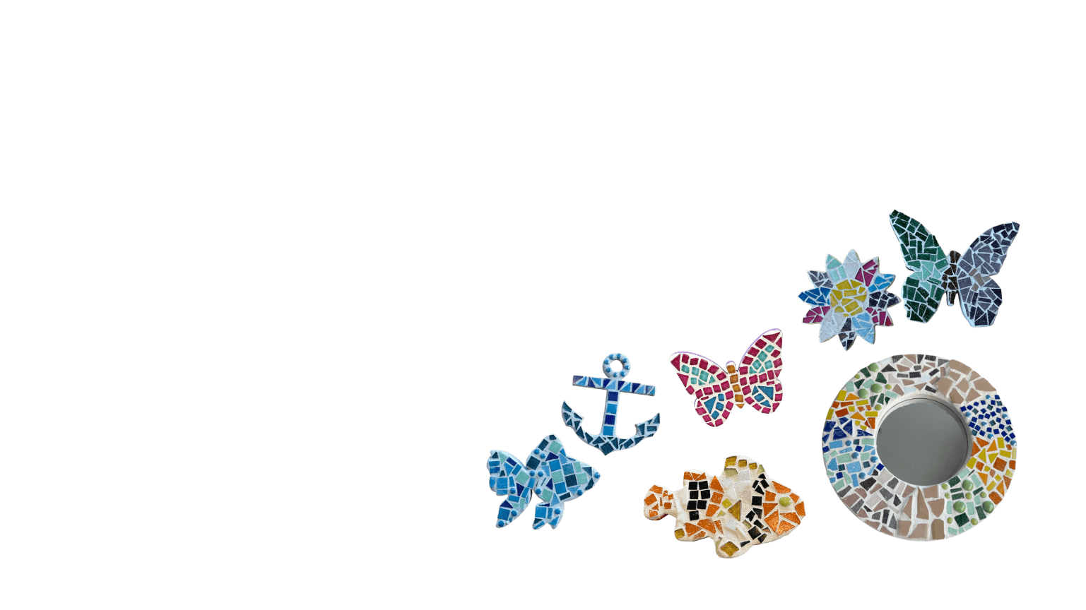 Examples of finished mosaic projects